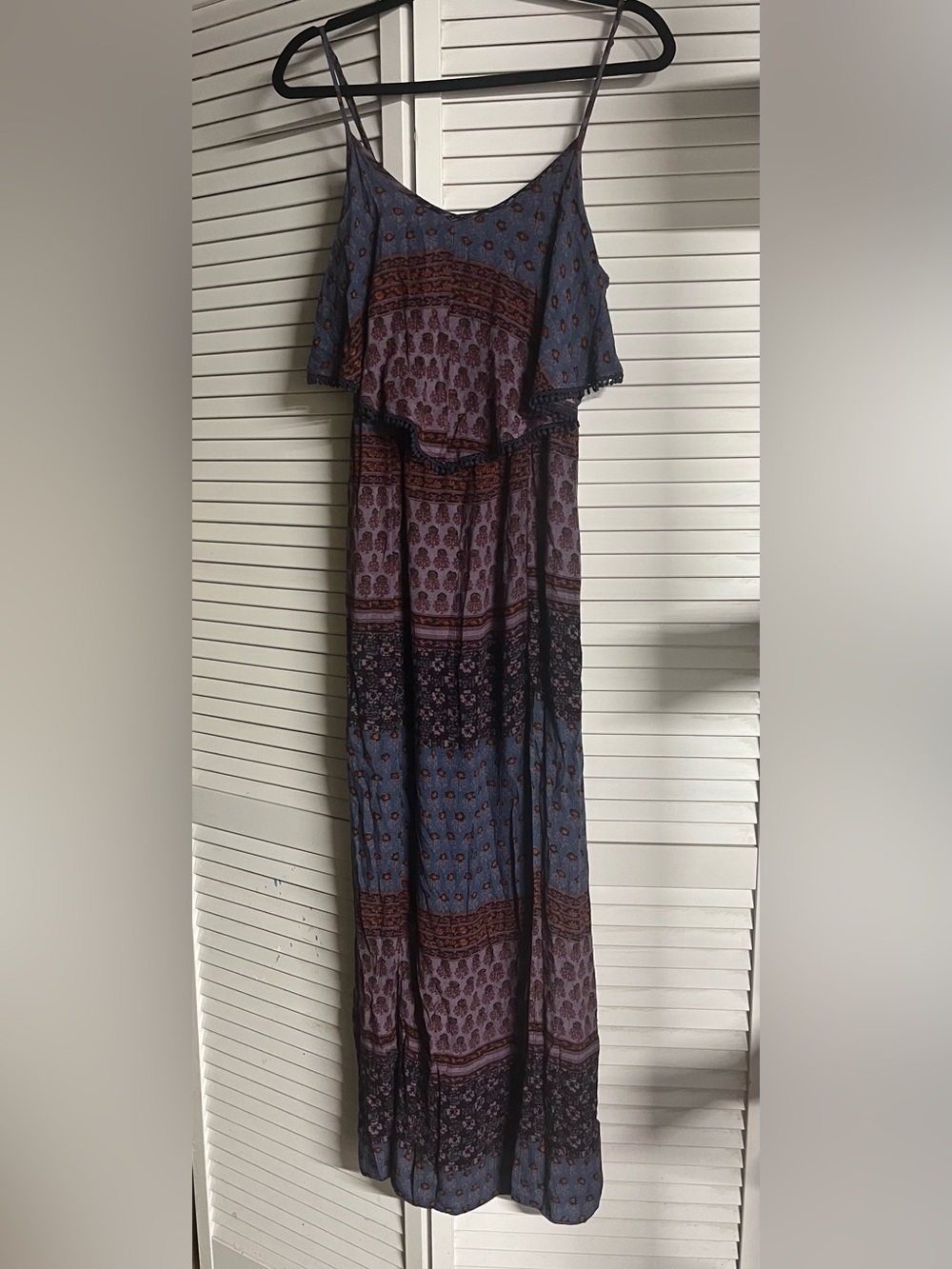 American Eagle Outfitters Multicolor Floral Print Top in Blue & Rust - Picture 2 of 11